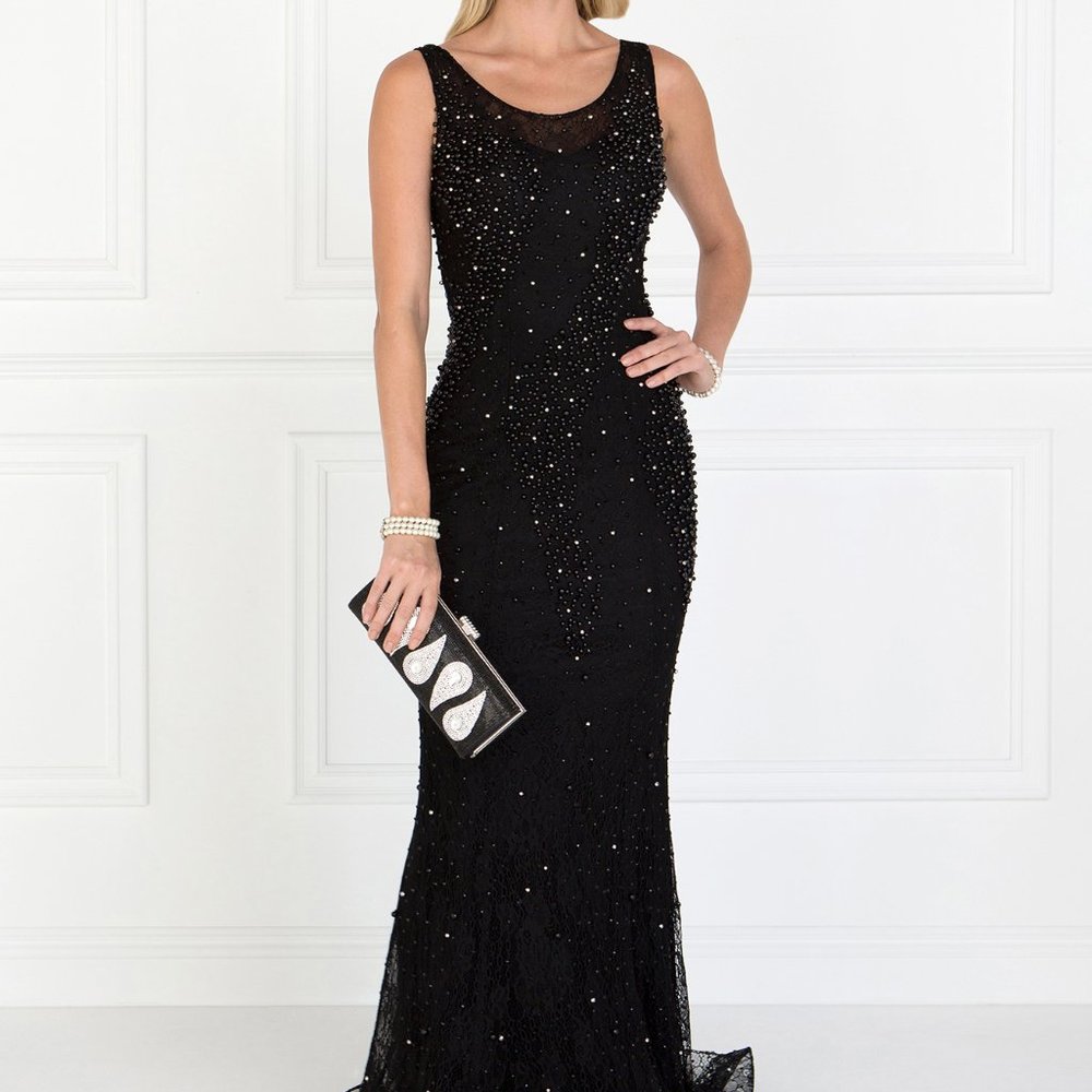 Scoop Neck Sheath Shape Prom Dress Gsgl1544